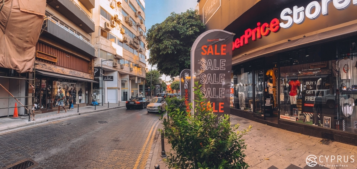 Anexartisias — the main street of Limassol, Cyprus