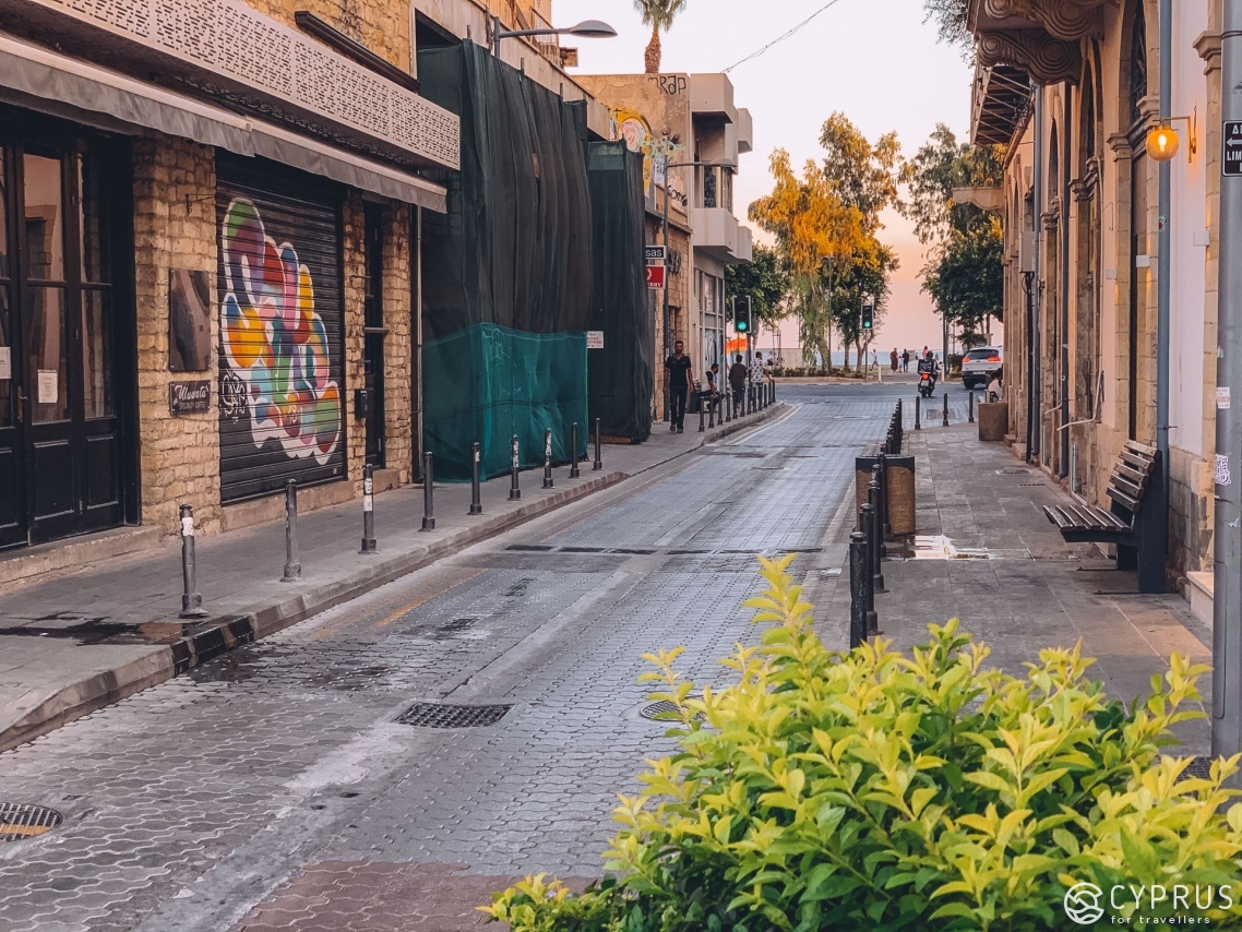 Anexartisias — the main street of Limassol, Cyprus